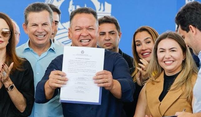 Prefeito Cláudio e governador Mauro Mendes anunciam pacote de obras histórico para Rondonópolis